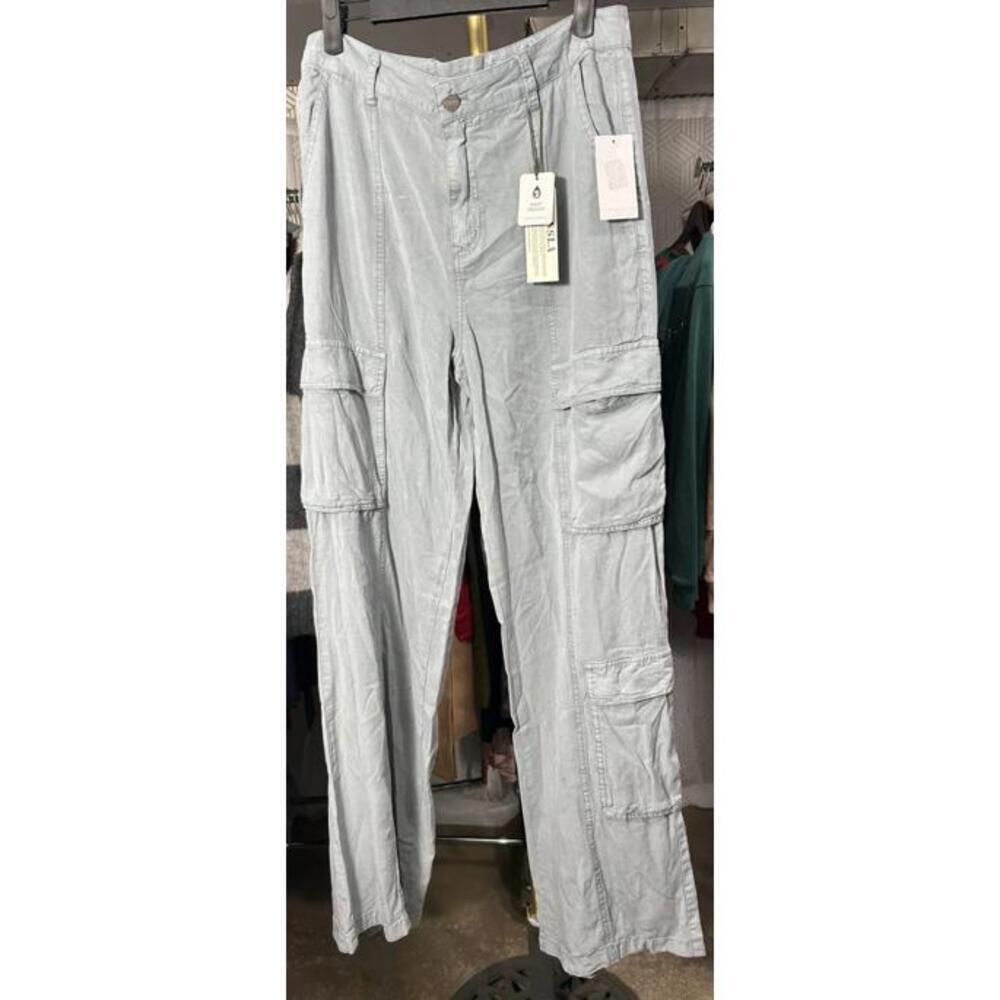 NWT Sanctuary Standard Surplus Women's Blue Gray Cargo Pants. Size S MSRP $129